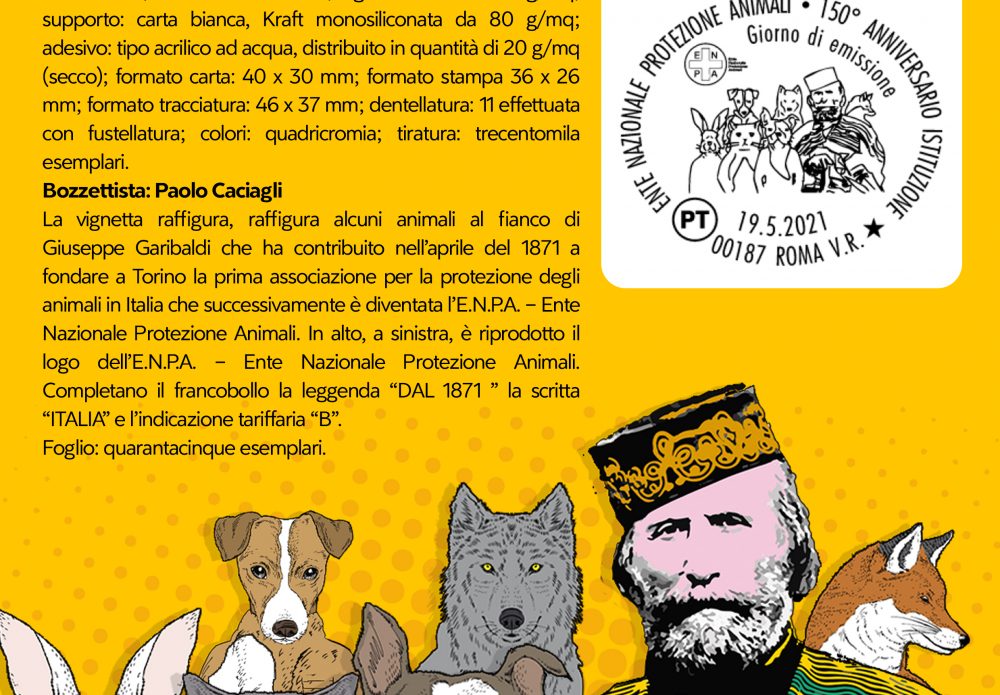 Francobollo Celebrativo Enpa 150